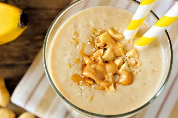 معجون موز و کره بادام زمینی