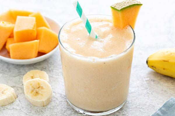 مواد لازم برای تهیه اسموتی طالبی و موز